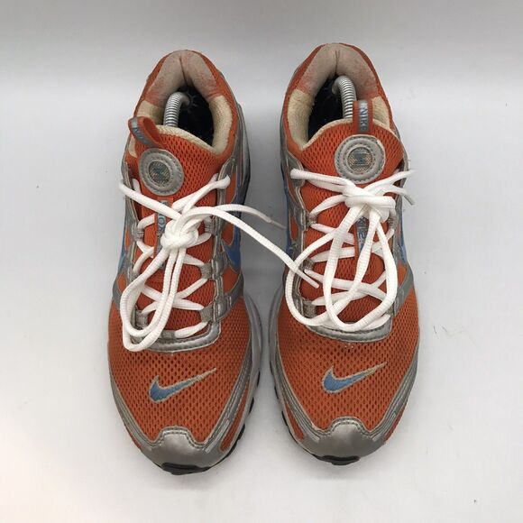 Nike Air Zoom Shox 2:45 Running Shoe Women's  7 Orange Blue Mesh Low Top Lace Up - Picture 5 of 12